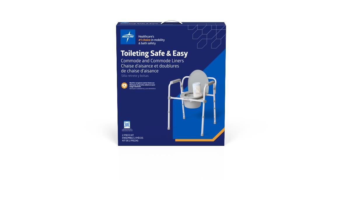 Toileting Safe and Easy Kit for Caregivers with Commode