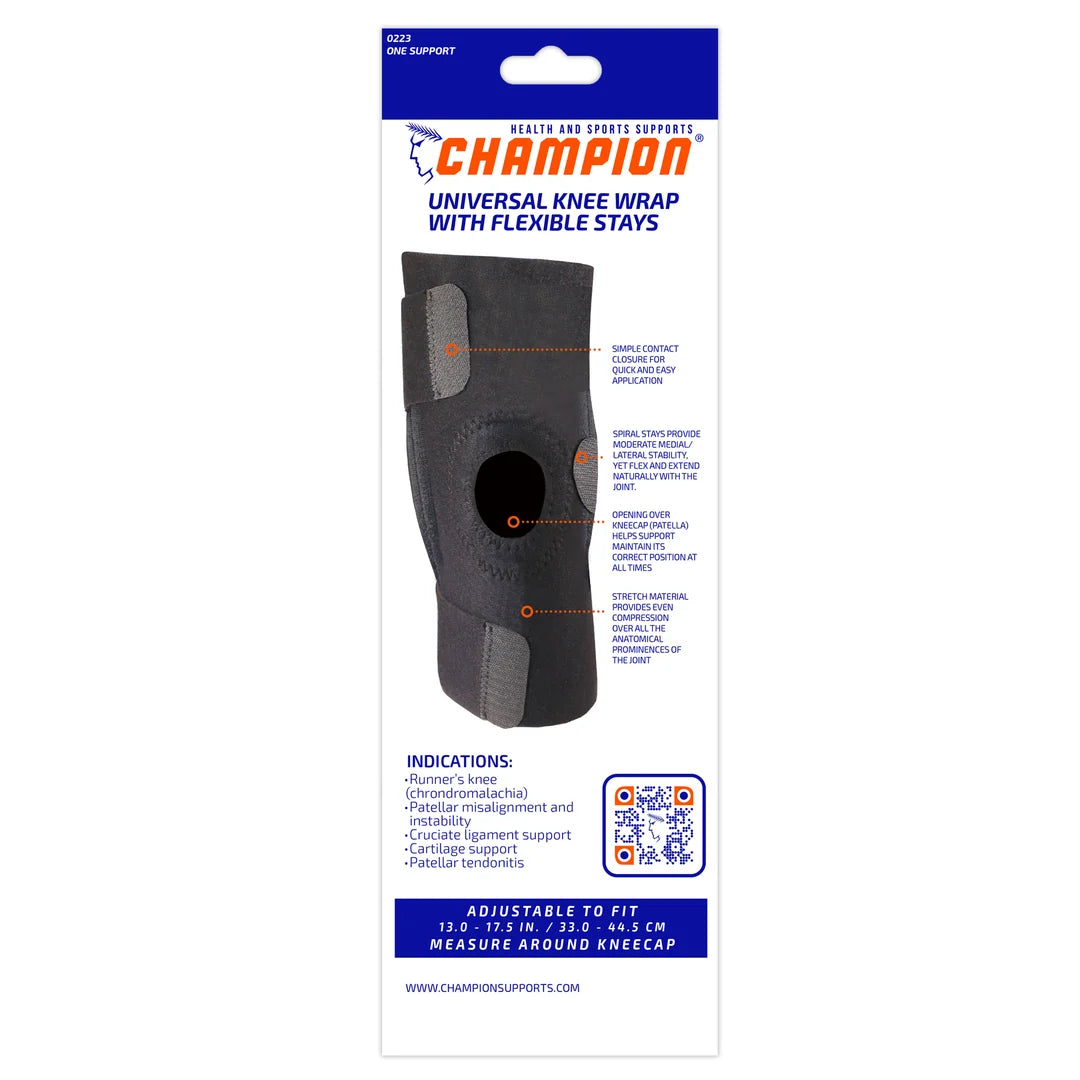 Universal Knee Wrap w/ Flexible Stays