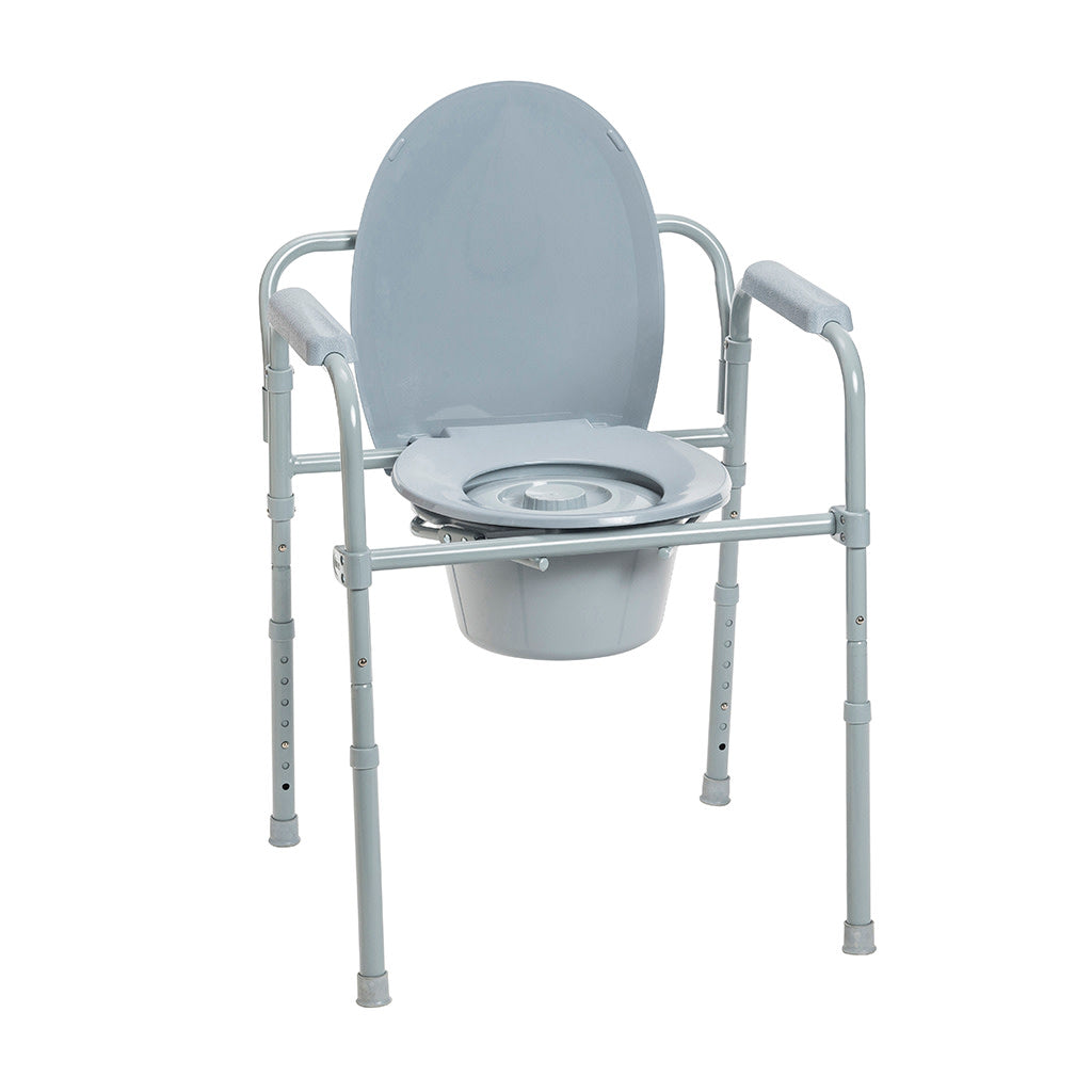 Steel Folding Bedside Commode