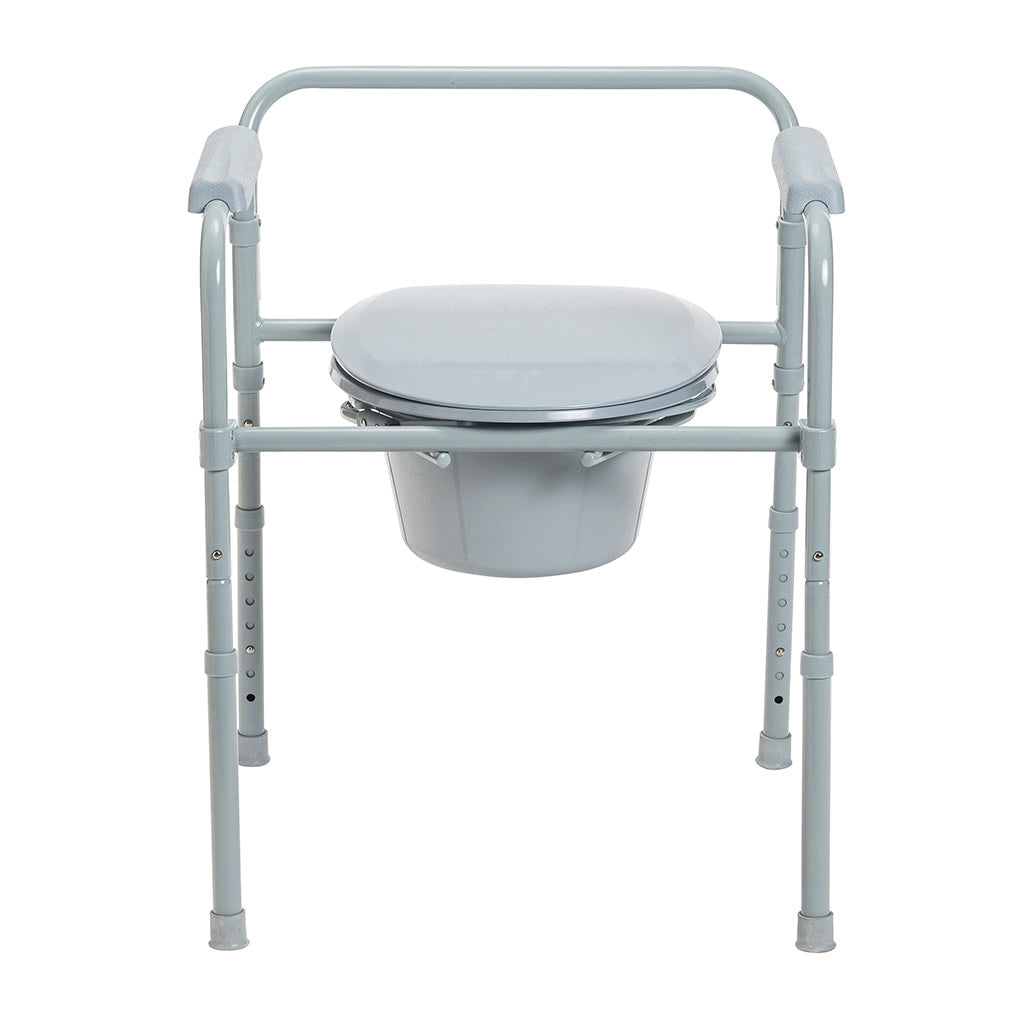 Steel Folding Bedside Commode