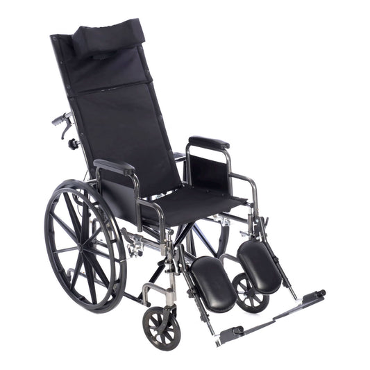 18" Reclining Wheelchair w/ Removable Desk Arms