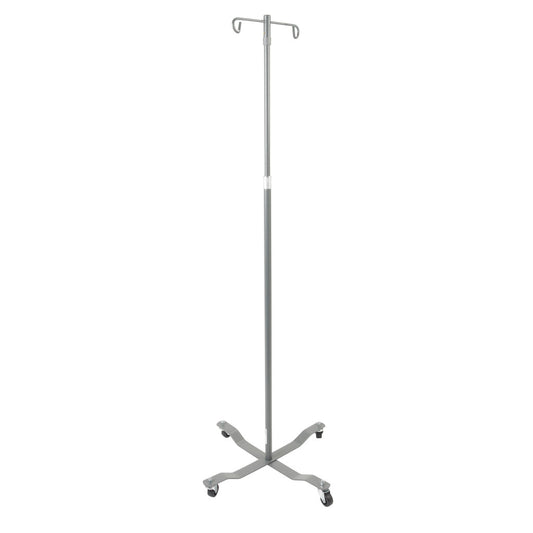 Economy IV Pole with 2 Hooks, Silver Vein