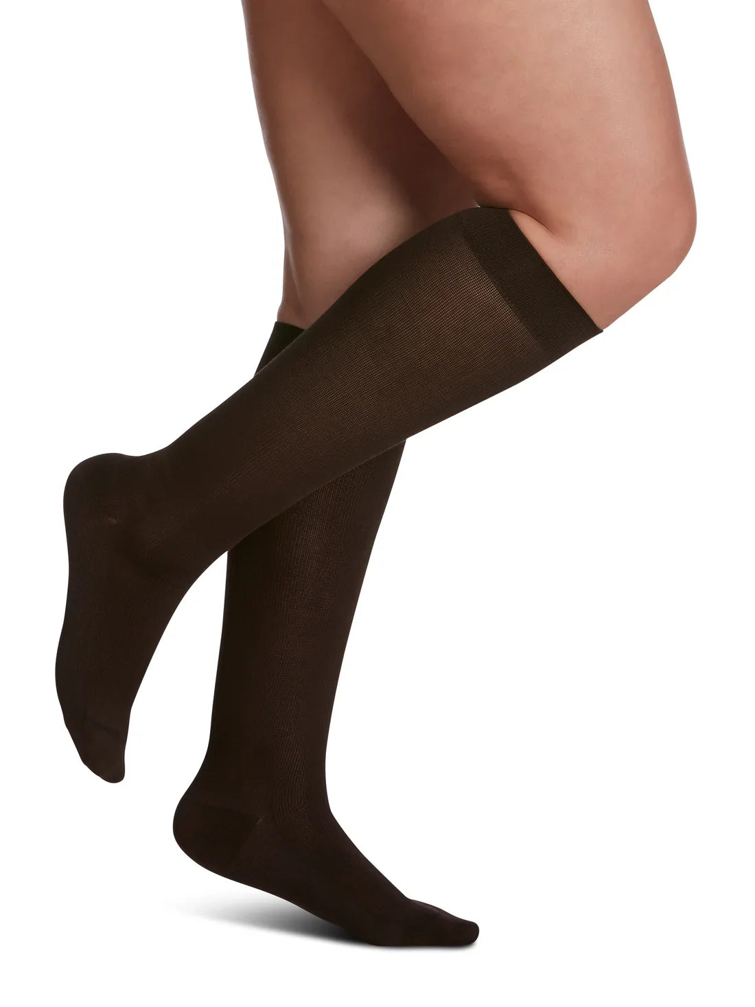 Sea Island Cotton for Women Calf Compression Socks (15-20 mmHg)