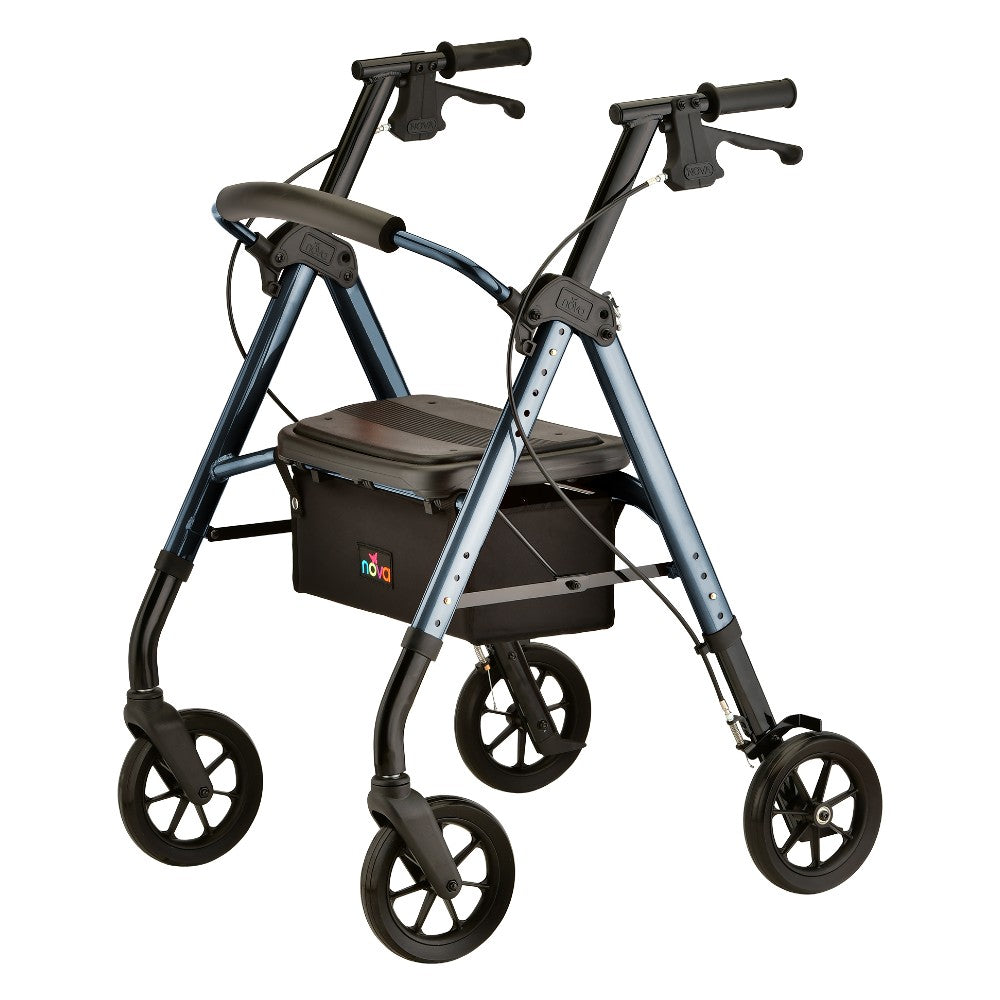 Nova Star 8 DX Heavy Duty Rollator in Blue