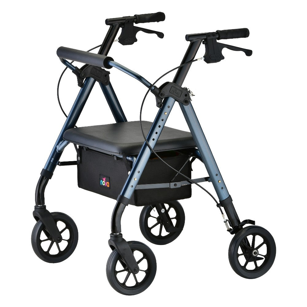 Nova Star Heavy Duty Rollator in Blue