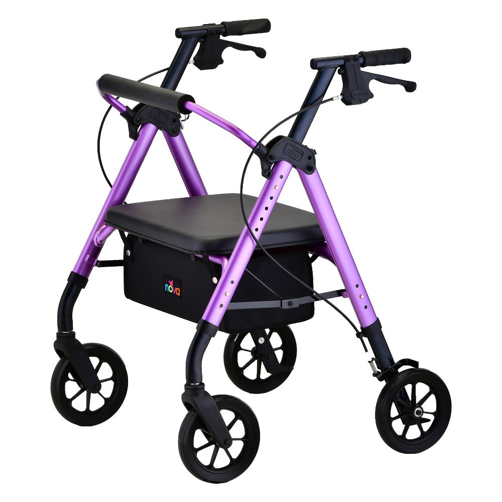 Nova Star Heavy Duty Rollator in Purple
