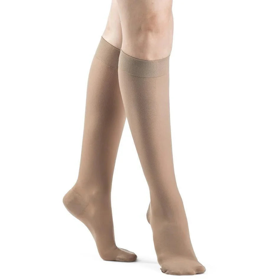 Dynaven Opaque Women's Knee High w/ Silicone Top