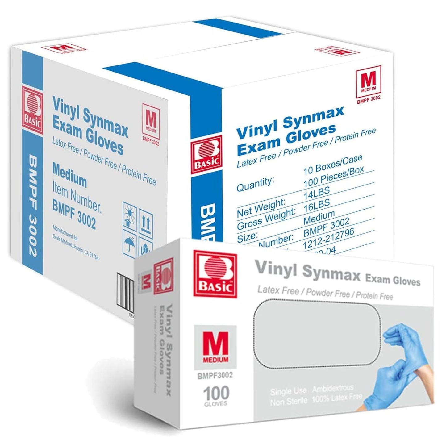 Basic Medical Vinyl Exam Gloves