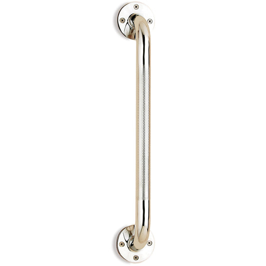 Wall Grab Bar Chrome With Knurled Handle