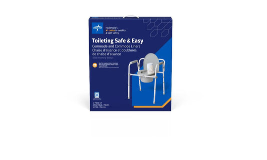 Toileting Safe and Easy Kit for Caregivers with Commode