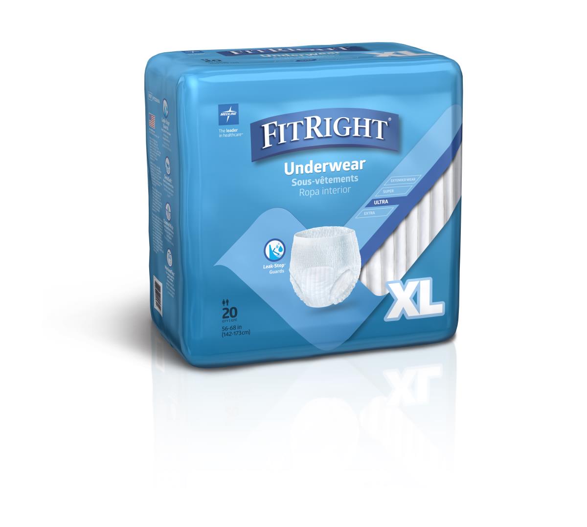 FitRight Ultra Adult Incontinence Underwear, Pull-ups