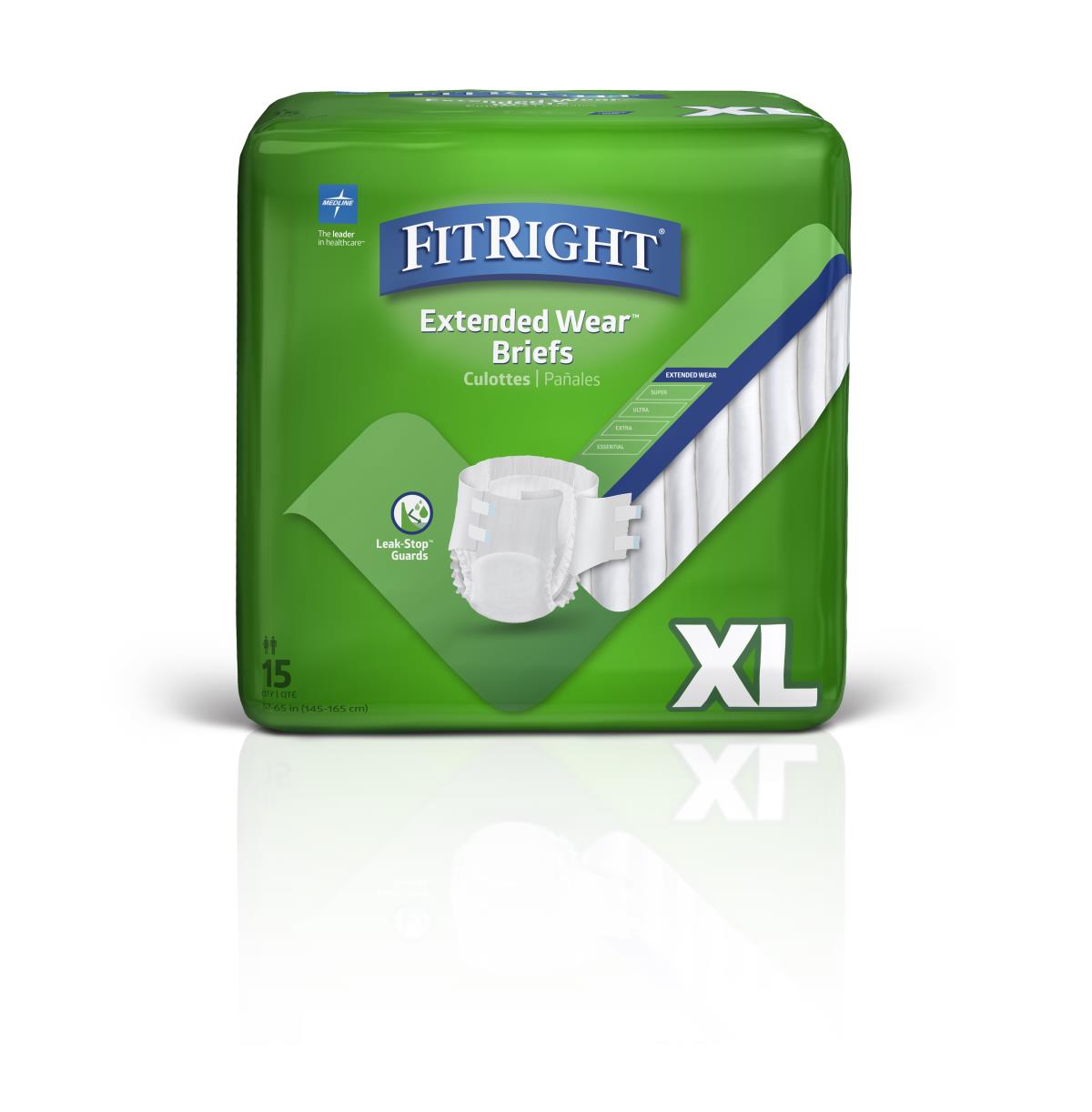 Extended Wear High-Capacity Adult Incontinence Briefs