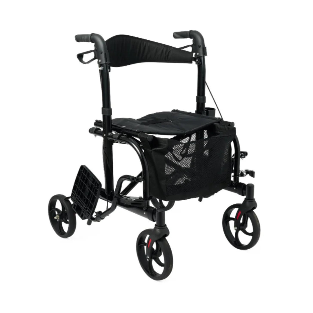 Medline Translator Combination Rollator/Transport Chair in Black