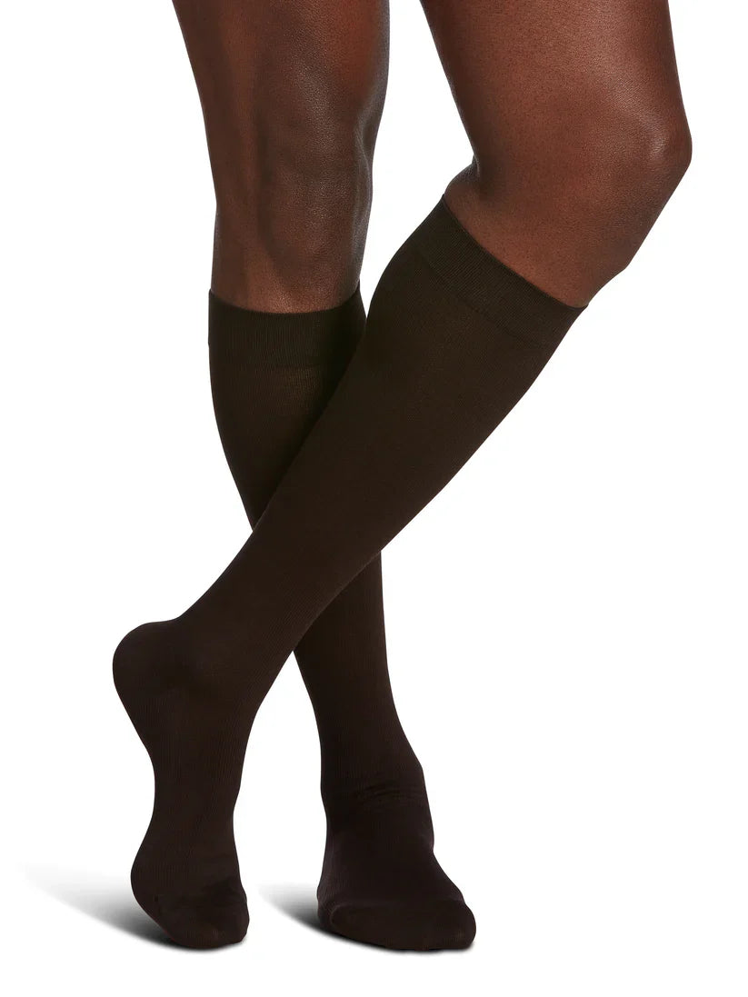 Sea Island Cotton for Men Calf Compression Socks (15-20mmHg)
