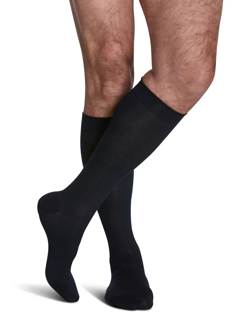 Sea Island Cotton for Men Calf Compression Socks (15-20mmHg)