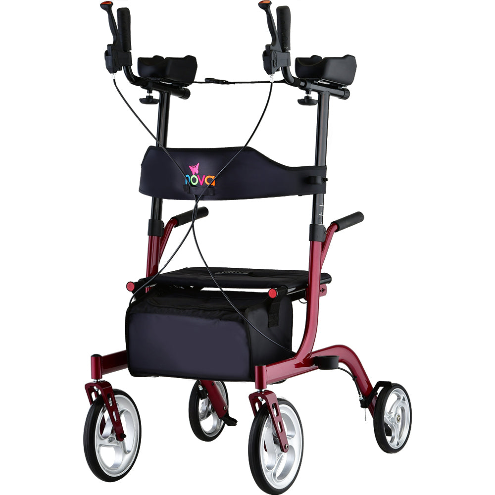 Nova Phoenix Rise Up Rollator in red