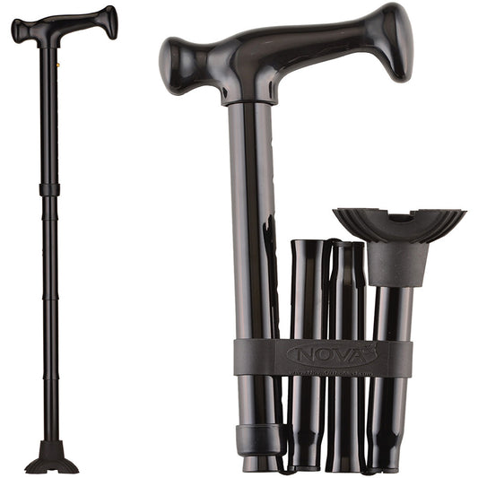 Folding Cane with Mini Quad Tip