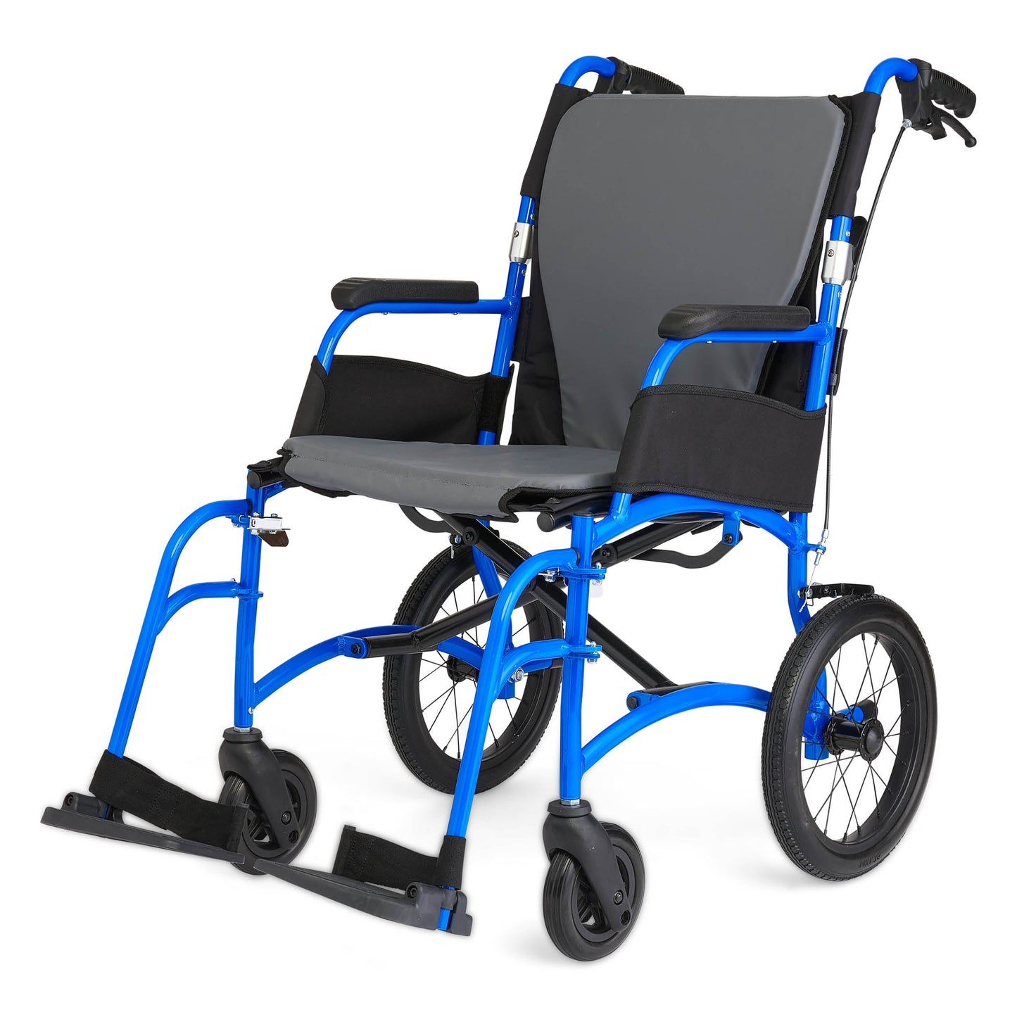 Medline Ultralight Transport Chair in Blue