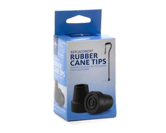 Replacement Tips for Standard Cane, Black, 3/4"