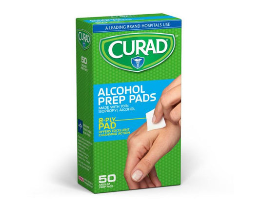 2-Ply Sterile Alcohol Prep Pads (Box of 50)