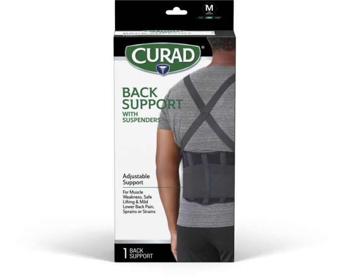 CURAD Back Support with Suspenders