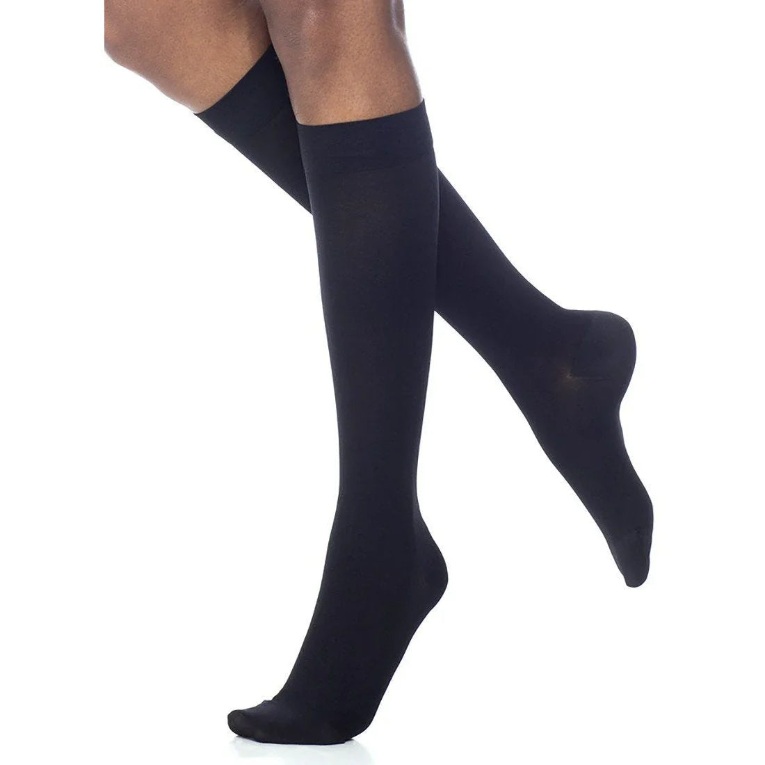 Dynaven Opaque Women's Knee High w/ Silicone Top
