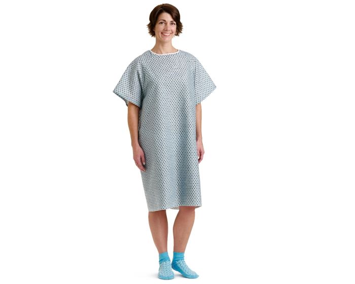 Traditional Patient Gown with Straight Back